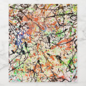 抽象芸術ワインラベル ワインラベル (シングルラベル)