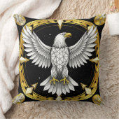 抽象芸術ワシの広がる翼 クッション (ブランケット)