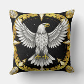 抽象芸術ワシの広がる翼 クッション (裏面)