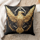 抽象芸術ワシの広がる翼 クッション (ブランケット)