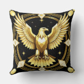 抽象芸術ワシの広がる翼 クッション (裏面)