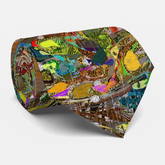 抽象芸術ヴァイオリンとヴィオラのアートワークのネクタイ ネクタイ (ロール)