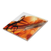 抽象芸術ヴァイオリン美術 タイル (側面)