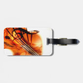 抽象芸術ヴァイオリン美術 ラゲッジタグ (裏面横)