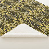 抽象芸術ヴィンテージのジオメトリの背景アールデコ  シェルパブランケット (3/4)