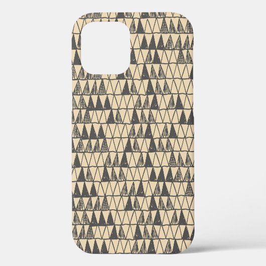 抽象芸術ヴィンテージの三角形パターン。 Case-Mate iPhoneケース (裏面)