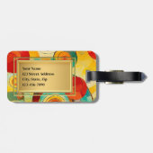 抽象芸術ヴィンテージアート祖母 ラゲッジタグ (裏面横)