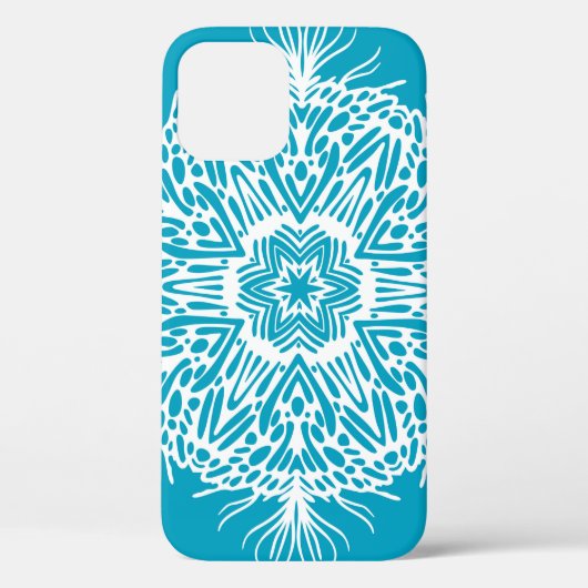 抽象芸術ヴィンテージクリエイティブ雪片パターン。Is Case-Mate iPhoneケース (裏面)