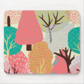 抽象芸術ヴィンテージグリーンツリー マウスパッド (正面)