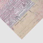 抽象芸術ヴィンテージコラージピンク 薄葉紙 (詳細)