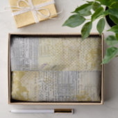 抽象芸術ヴィンテージコラージュ 薄葉紙 (ギフト)