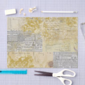 抽象芸術ヴィンテージコラージュ 薄葉紙 (クラフト)