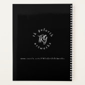 抽象芸術ヴィンテージドアパターン新しいドア待ち プランナー手帳 (裏面)