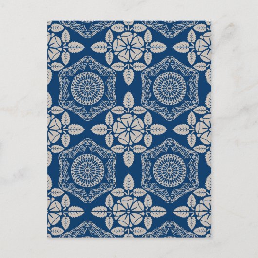 抽象芸術ヴィンテージパターン ポストカード (正面)