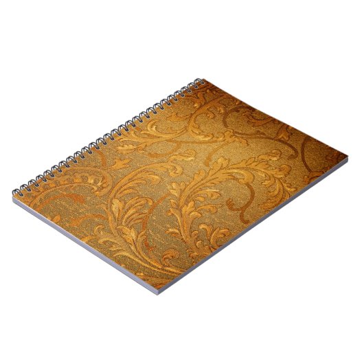 抽象芸術ヴィンテージフローラオーナメントパターン ノートブック (左側)