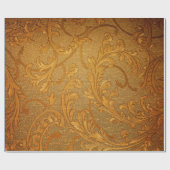 抽象芸術ヴィンテージフローラオーナメントパターン ラッピングペーパー (フラット)