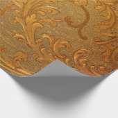 抽象芸術ヴィンテージフローラオーナメントパターン ラッピングペーパー (角)