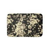 抽象芸術ヴィンテージフローラスパークリングガラス質感 バスマット (正面)