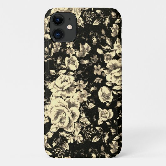 抽象芸術ヴィンテージフローラスパークリングガラス質感 Case-Mate iPhoneケース (裏面)