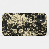 抽象芸術ヴィンテージフローラスパークリングガラス質感 Case-Mate iPhoneケース (裏面(横))