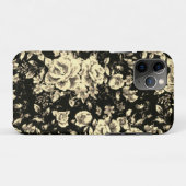 抽象芸術ヴィンテージフローラスパークリングガラス質感 Case-Mate iPhoneケース (裏面(横))