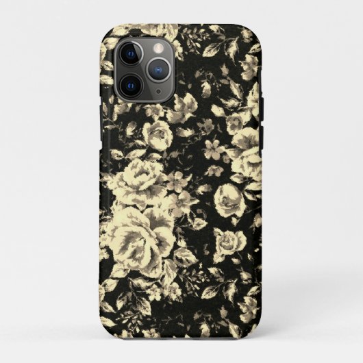 抽象芸術ヴィンテージフローラスパークリングガラス質感 Case-Mate iPhoneケース (裏面)