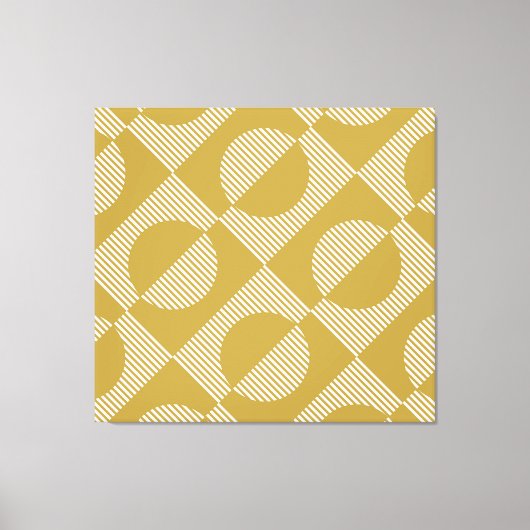 抽象芸術ヴィンテージ幾何学的シームレス キャンバスプリント (正面)