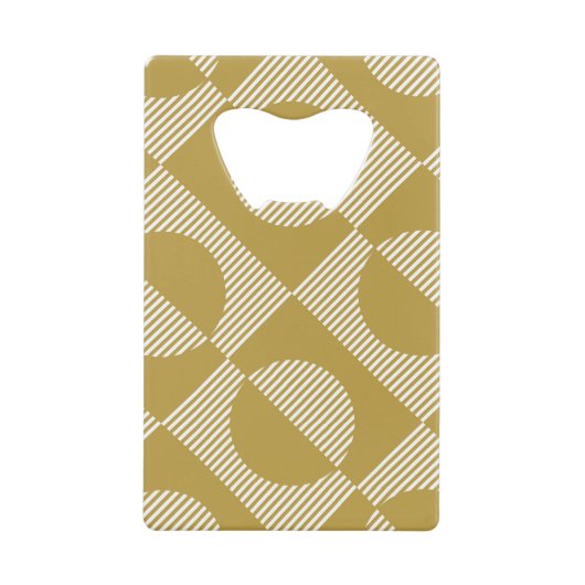 抽象芸術ヴィンテージ幾何学的シームレス クレジットカード栓抜き (正面)