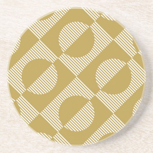 抽象芸術ヴィンテージ幾何学的シームレス コースター (正面)