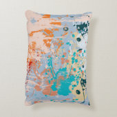 抽象芸術ヴィンテージ数々の背景(カラーpai) アクセントクッション (裏面(縦))