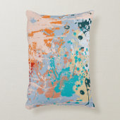 抽象芸術ヴィンテージ数々の背景(カラーpai) アクセントクッション (正面(垂直))