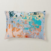 抽象芸術ヴィンテージ数々の背景(カラーpai) アクセントクッション (裏面)