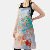 抽象芸術ヴィンテージ数々の背景（カラーpai） エプロン (インサイチュ)