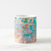 抽象芸術ヴィンテージ数々の背景(カラーpai) コーヒーマグカップ (中央)