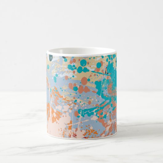 抽象芸術ヴィンテージ数々の背景（カラーpai） コーヒーマグカップ (中央)