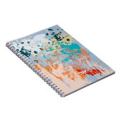 抽象芸術ヴィンテージ数々の背景(カラーpai) ノートブック (右側)