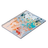 抽象芸術ヴィンテージ数々の背景(カラーpai) ノートブック (左側)