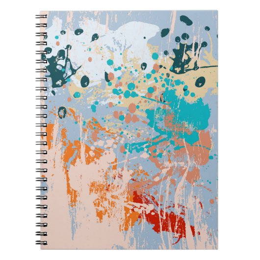抽象芸術ヴィンテージ数々の背景(カラーpai) ノートブック (正面)