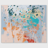 抽象芸術ヴィンテージ数々の背景(カラーpai) ラッピングペーパー (フラット)