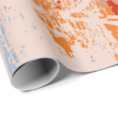 抽象芸術ヴィンテージ数々の背景(カラーpai) ラッピングペーパー (ロールコーナー)
