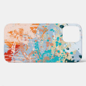 抽象芸術ヴィンテージ数々の背景(カラーpai) Case-Mate iPhoneケース (裏面 (横))