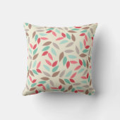 抽象芸術ヴィンテージ葉パターン クッション (裏面)