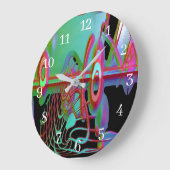 抽象芸術一体円時計 ラージ壁時計 (傾斜)