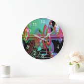 抽象芸術一体円時計 ラージ壁時計 (ホーム)