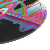 抽象芸術一体性ガラスの切り板 カッティングボード (角)