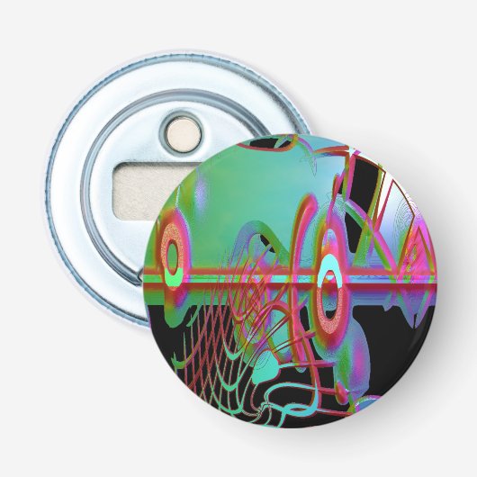 抽象芸術一体性ボトルオープナー 栓抜き (正面)