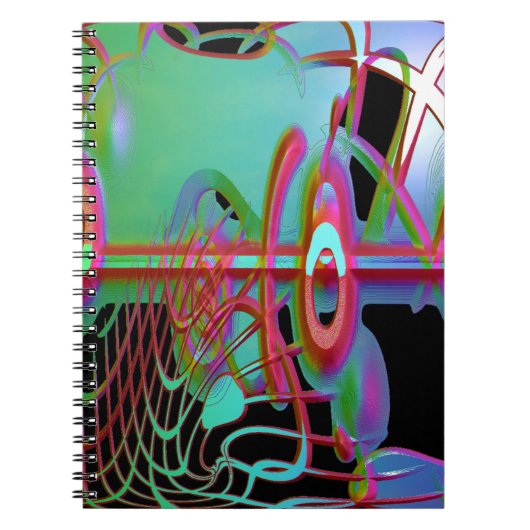 抽象芸術一体感スパイラルノート ノートブック (正面)