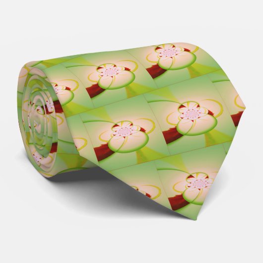 抽象芸術万華鏡のように千変万化するパターングリーンタイ ネクタイ (ロール)