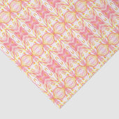 抽象芸術万華鏡のように千変万化するパターンパターン、ピンクティッシュペーパー 薄葉紙 (詳細)