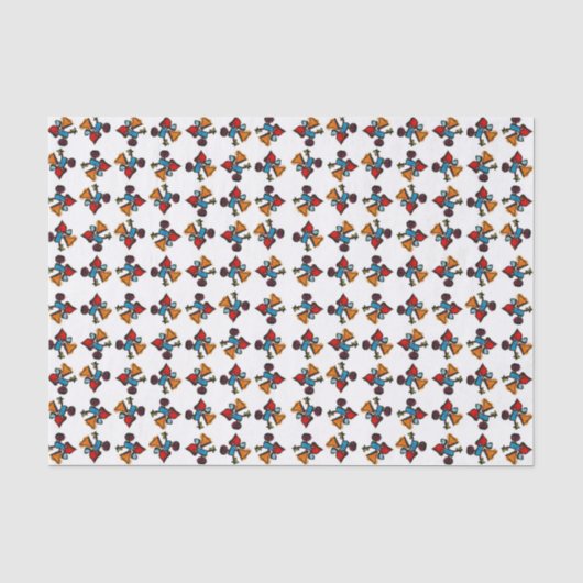 抽象芸術万華鏡のように千変万化するパターンプリントパターン 薄葉紙 (正面)
